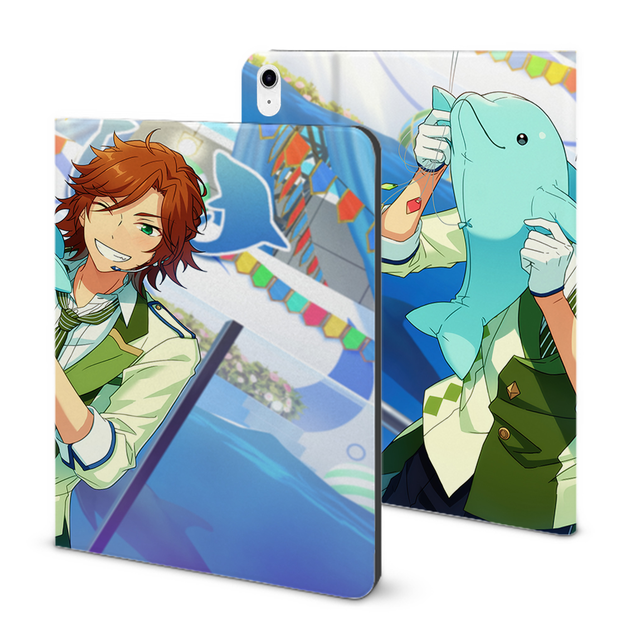 （画像用） あんさんぶるスターズ! Ensemble Stars IPad ケース ブック型 PUレザー TPU 耐衝撃 軽量 薄型 ペン収納なし 全面保護 IPad 各モデル対応